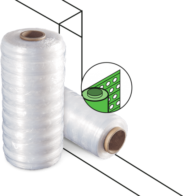 	Filme Macroperfurado Stretch Cast